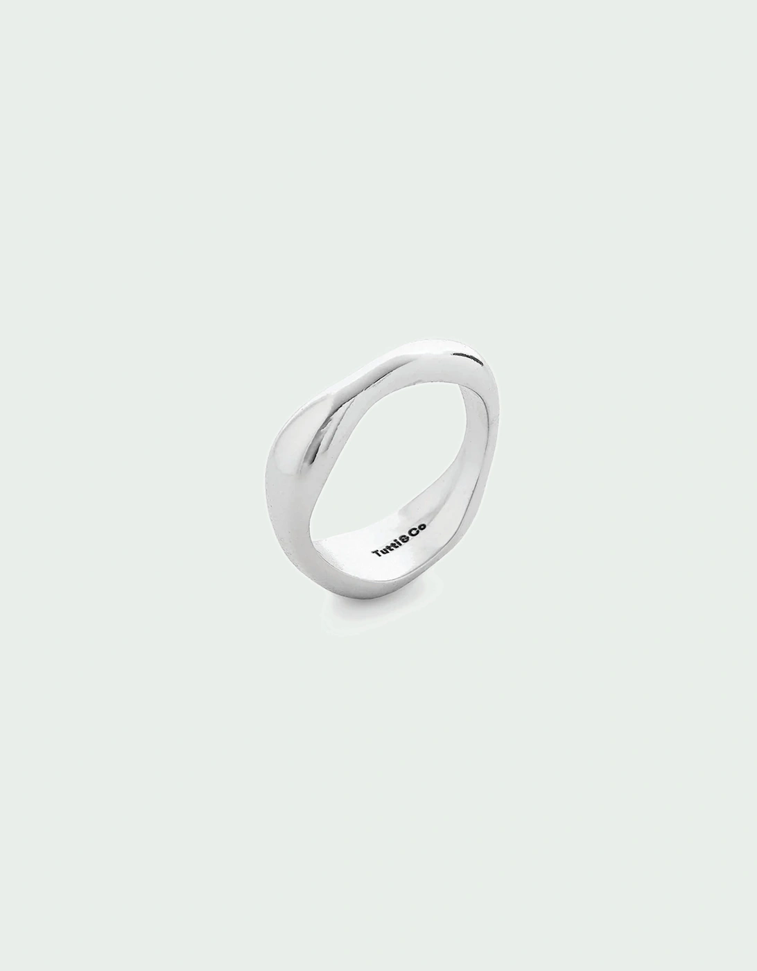 Serenity Organic Polished Layering Ring
