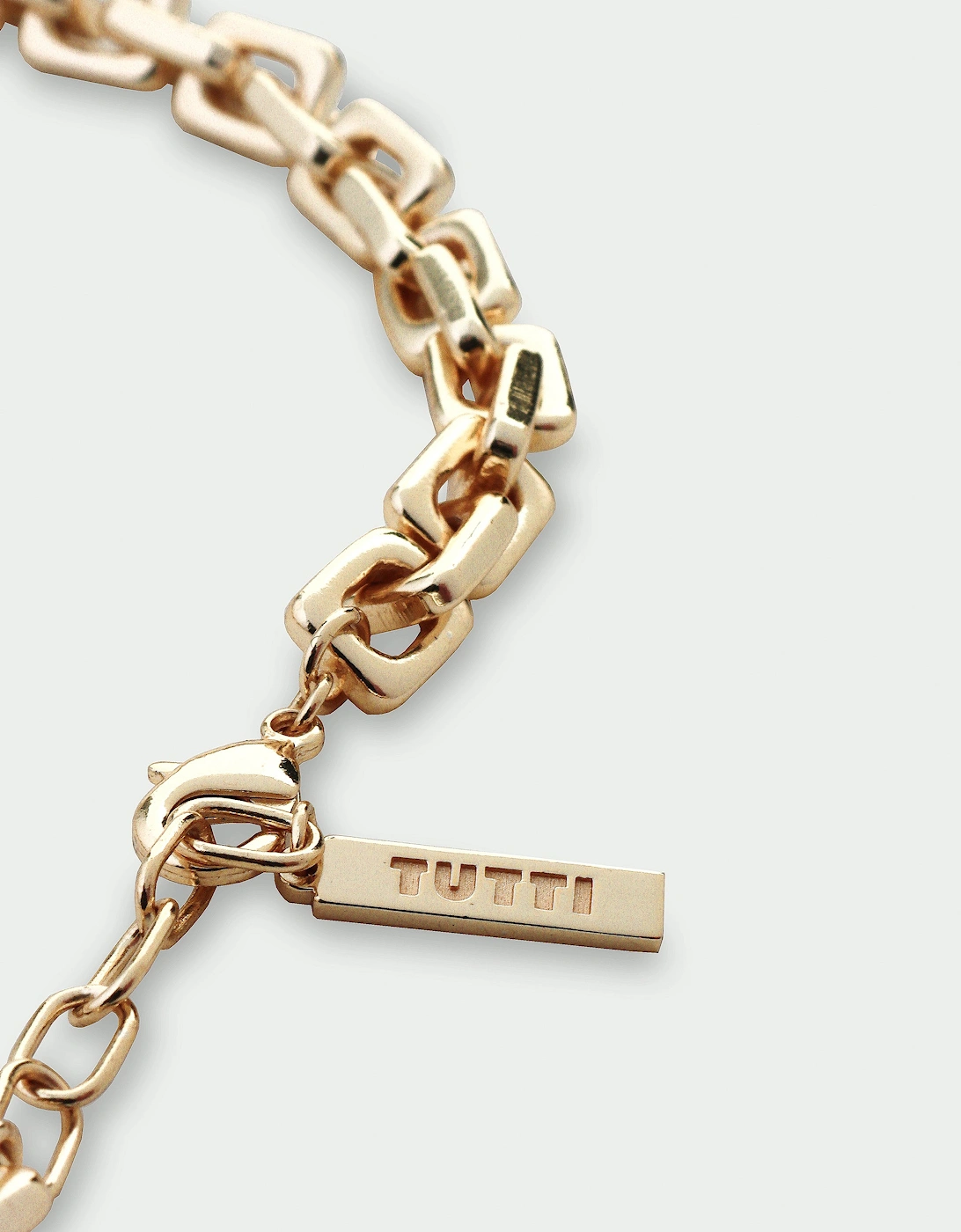 Link Square Link Chain Necklace