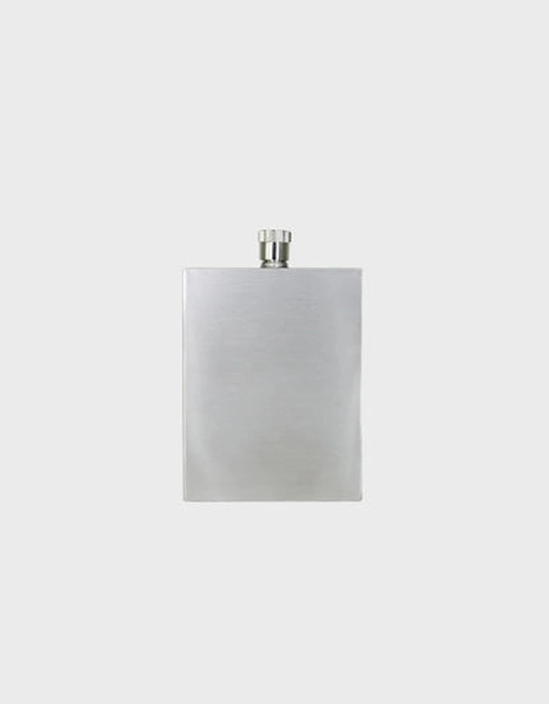 Sophos 3oz Square Hip Flask - Silver Finish