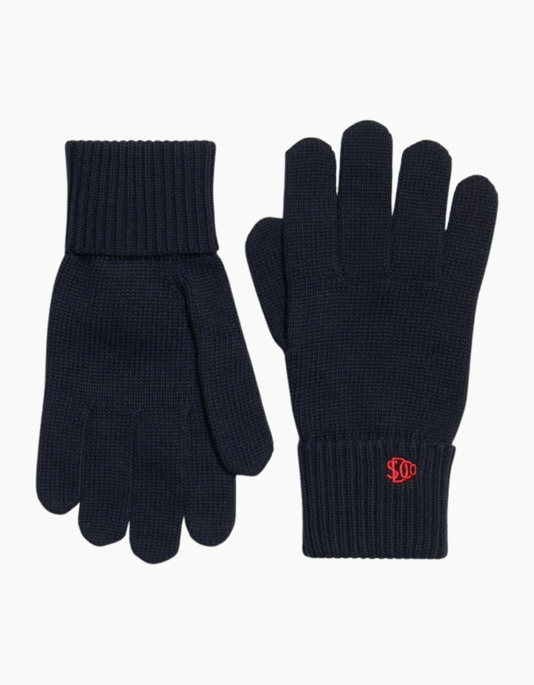 Superdry Mens SD Logo Knitted Gloves