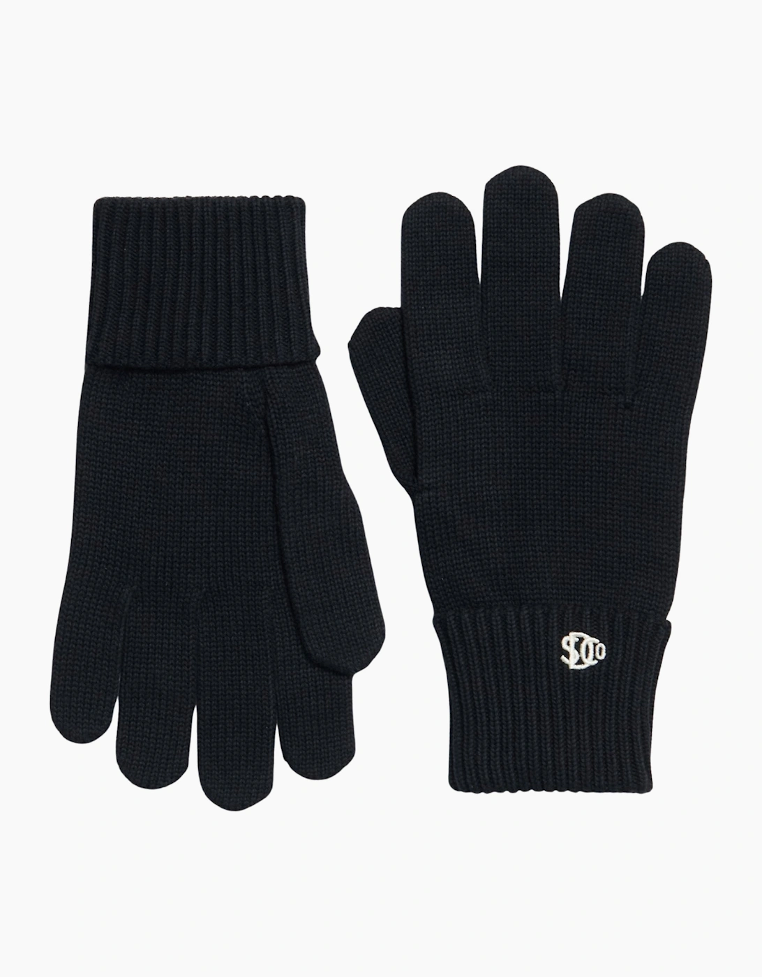 Superdry (One Size, Black) Mens Sd Logo Knitted Gloves - Image 3