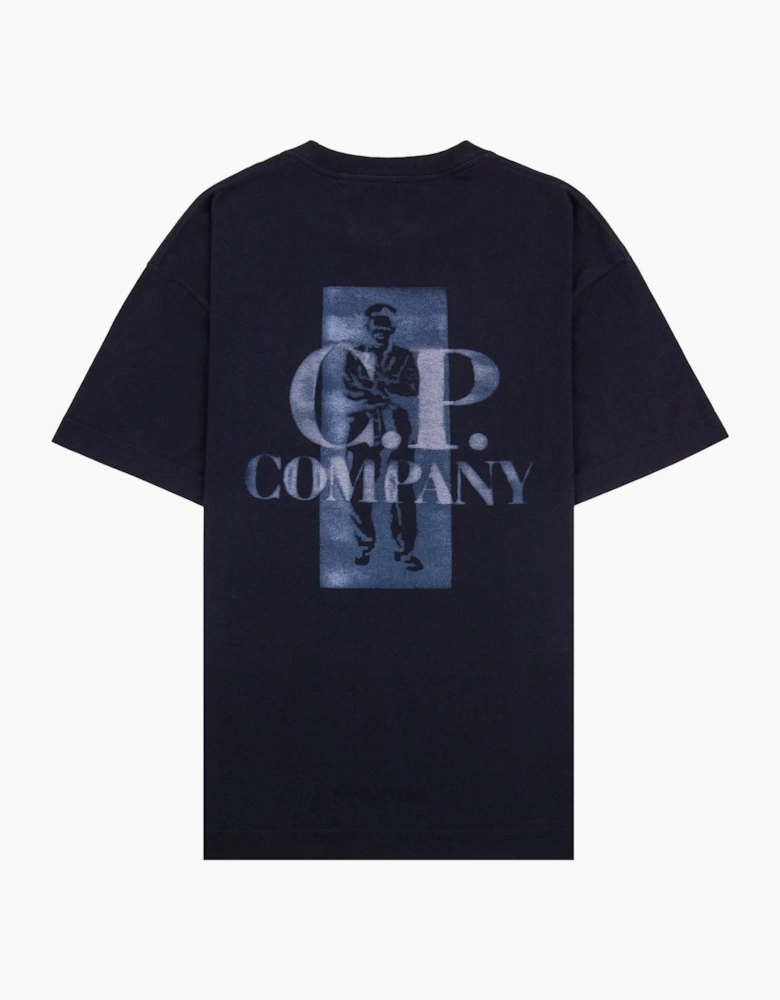Cp Company 30/1 Jersey Comfort Logo T-Shirt NAVY 888
