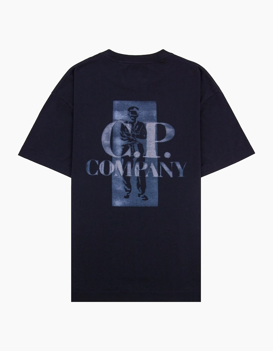 Cp Company 30/1 Jersey Comfort Logo T-Shirt NAVY 888