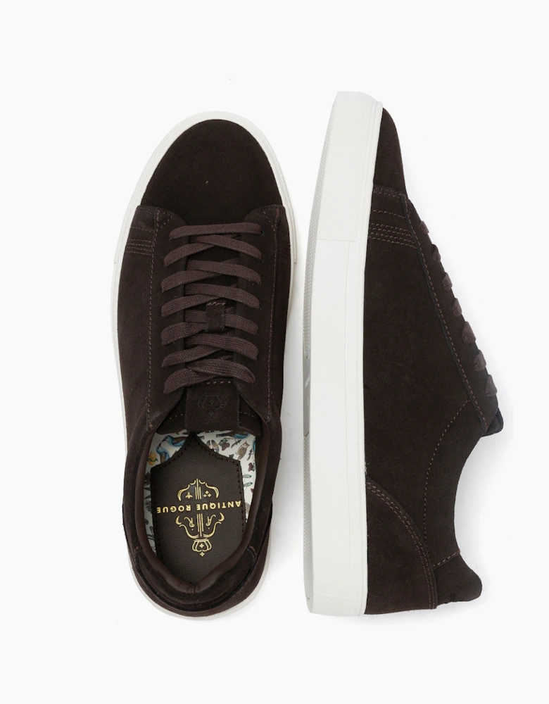 Antique Rogue Gibbs Suede Men's Brown Trainers
