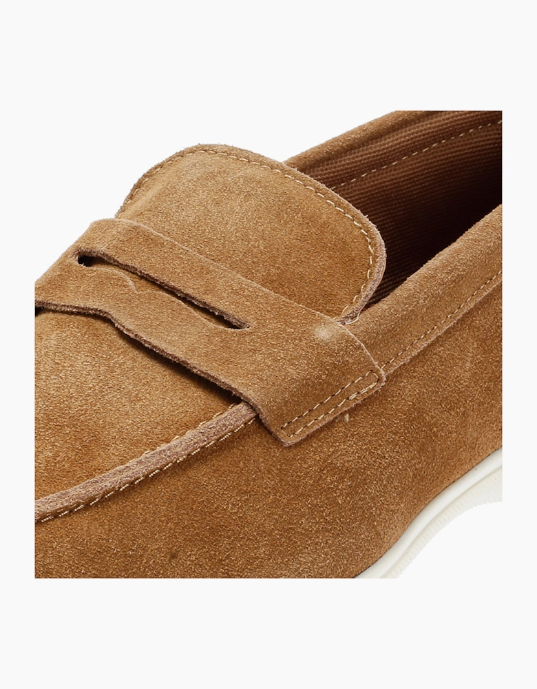 Antique Rogue Anton Suede Men's Stone Loafers
