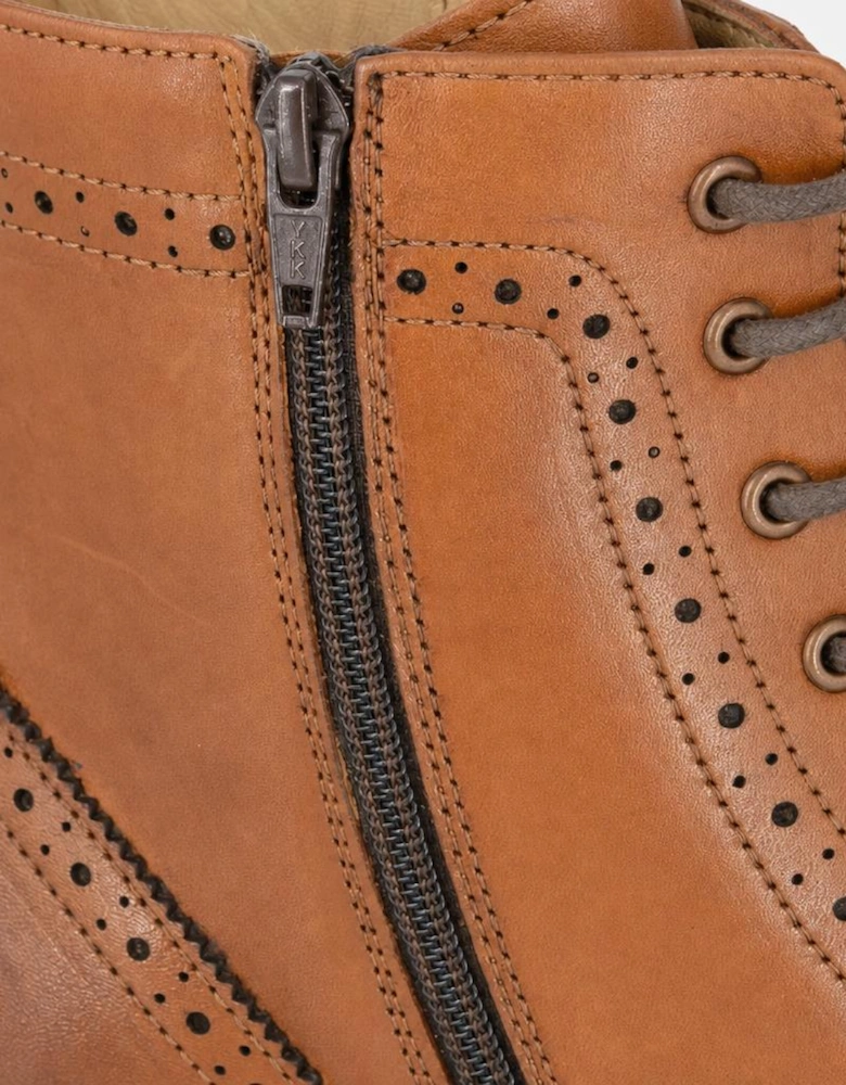 Woodland CYRIL Mens Ankle Boots Tan