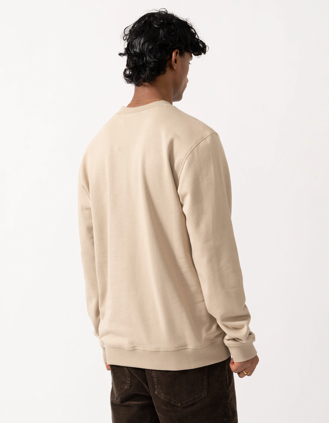 Fjallraven 1960 Logo Badge Mens Sweatshirt - Fossil 118