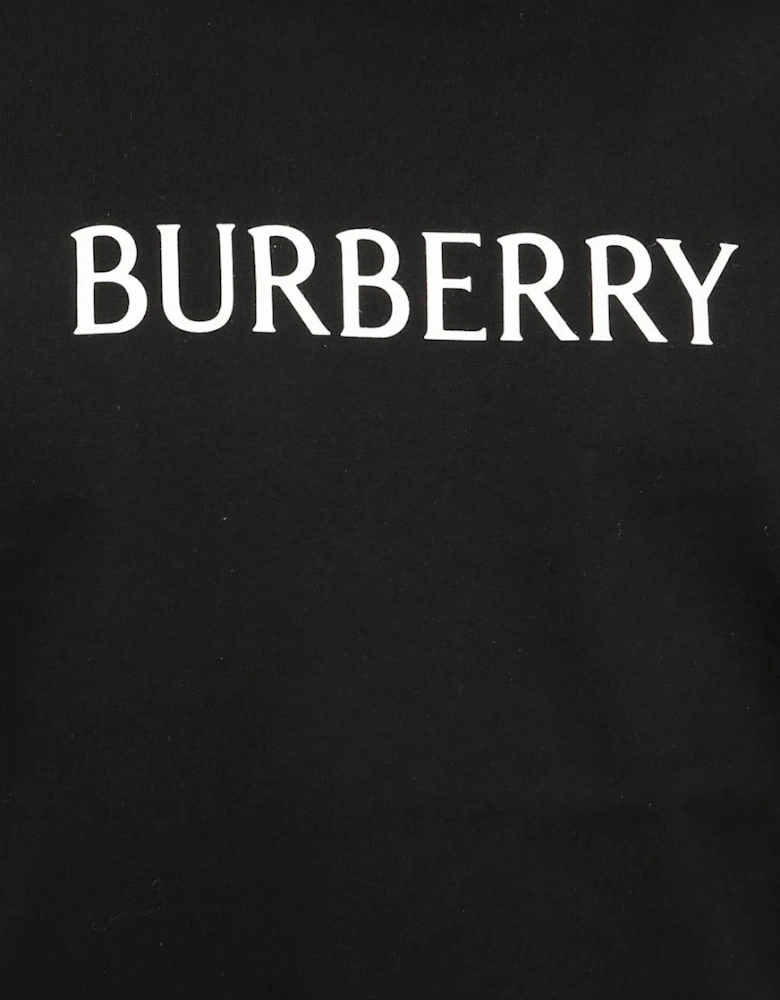 Burberry Raised Logo Print T-Shirt in Black