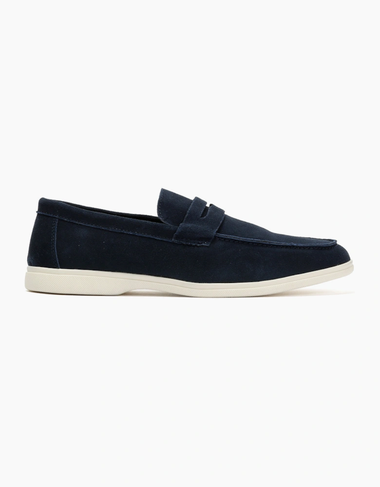 Antique Rogue Anton Suede Men's Navy Loafers
