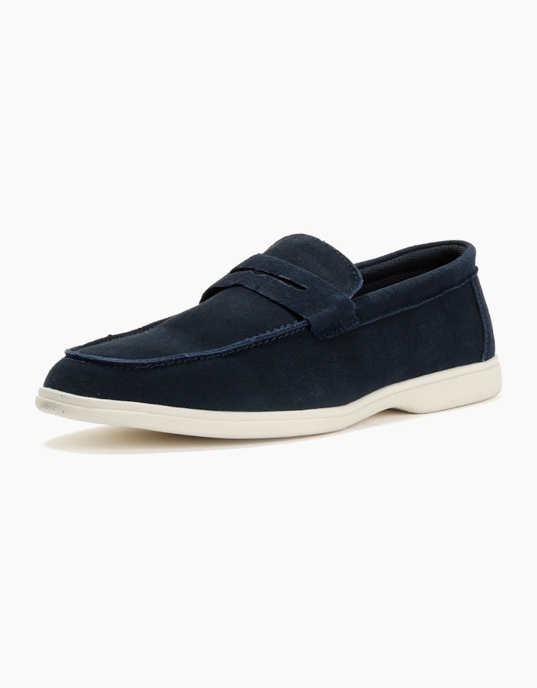 Antique Rogue Anton Suede Men's Navy Loafers