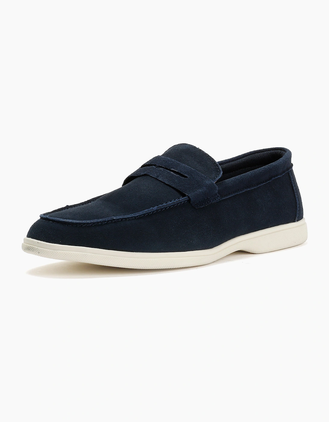 Antique Rogue Anton Suede Men's Navy Loafers