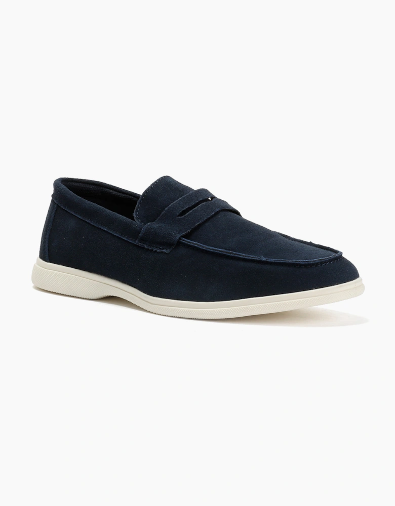 Antique Rogue Anton Suede Men's Navy Loafers