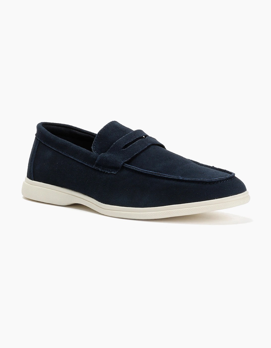 Antique Rogue Anton Suede Men's Navy Loafers