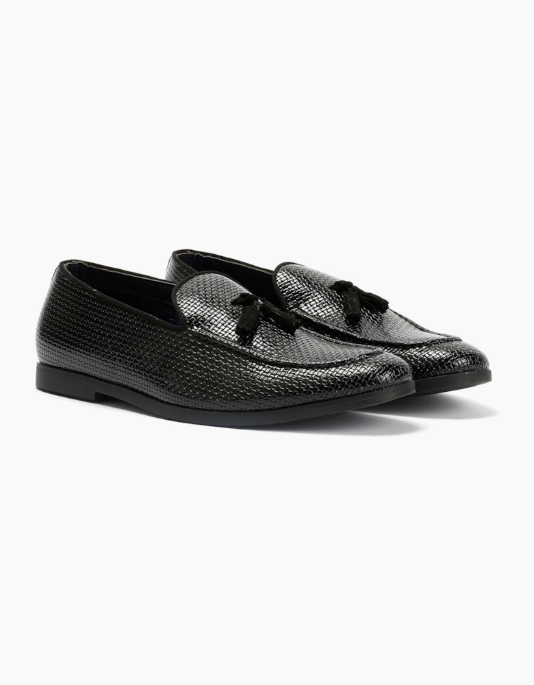 Antique Rogue Henry Patent PU Leather Men's Black Loafers