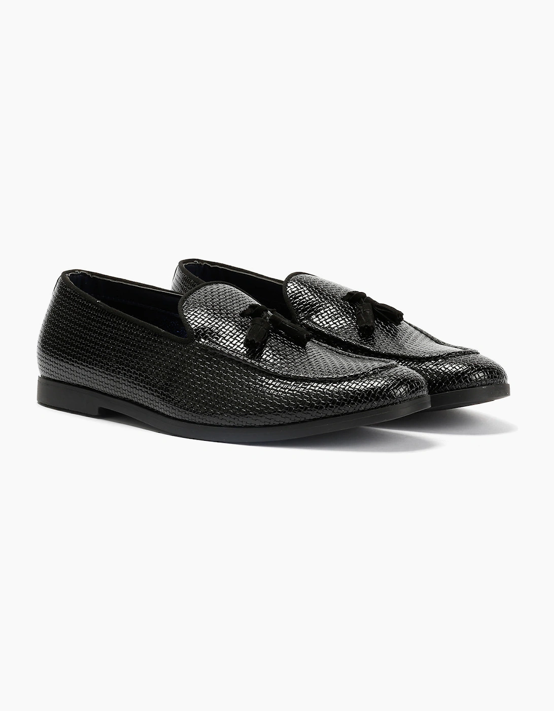 Antique Rogue Henry Patent PU Leather Men's Black Loafers