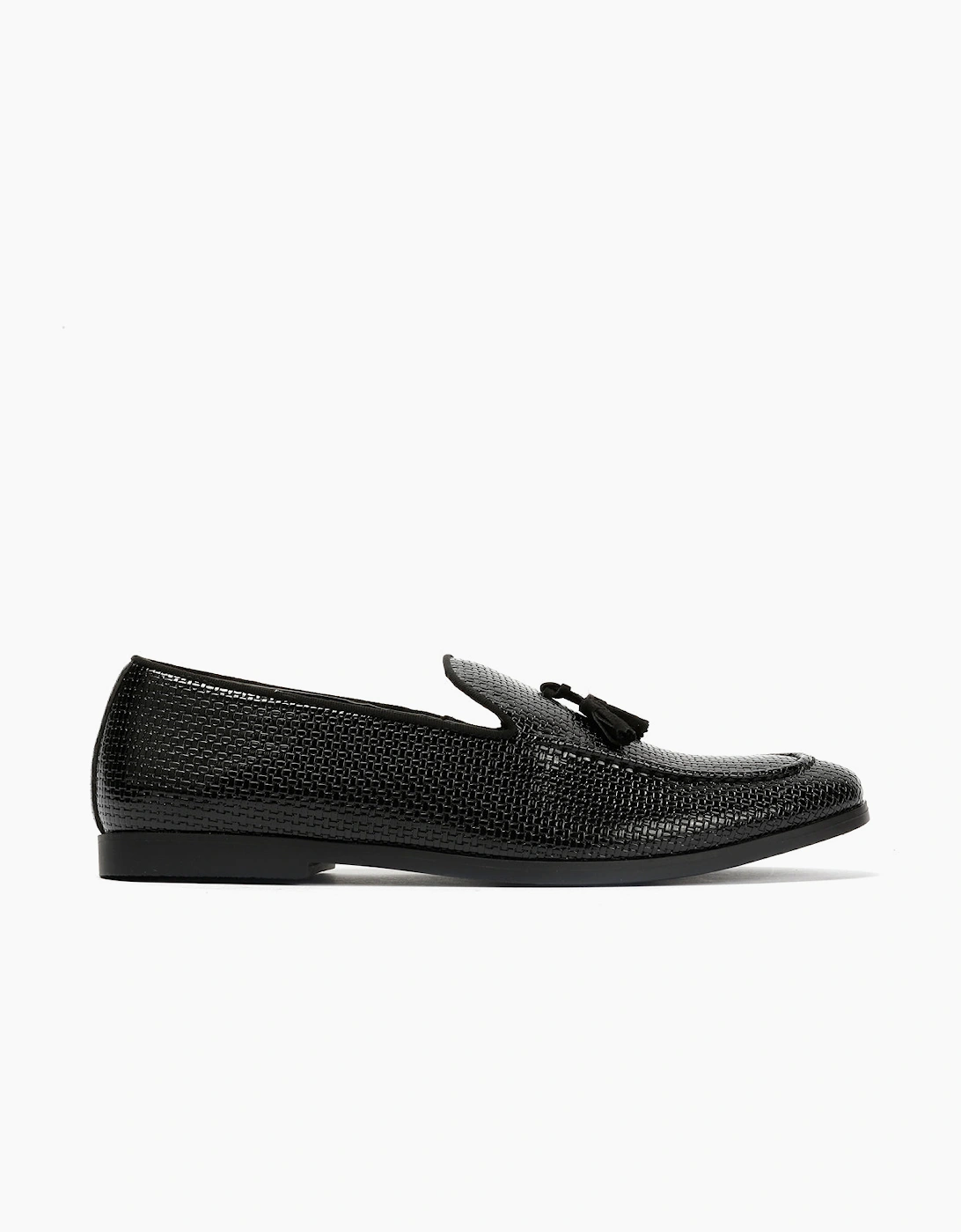 Antique Rogue Henry Patent PU Leather Men's Black Loafers