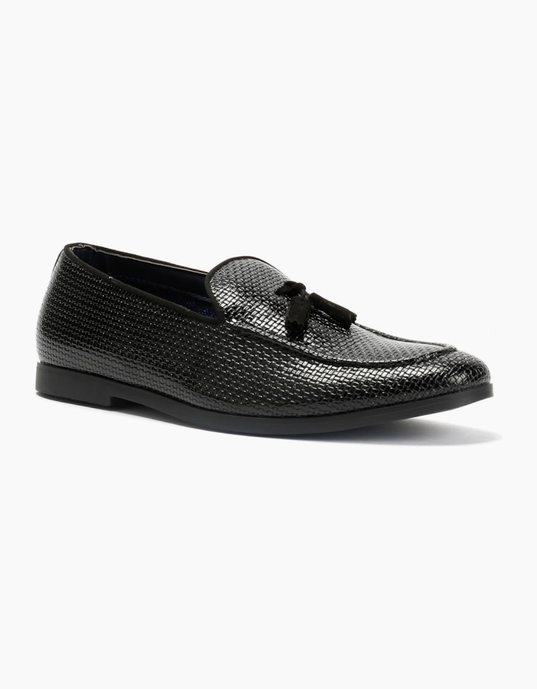 Antique Rogue Henry Patent PU Leather Men's Black Loafers