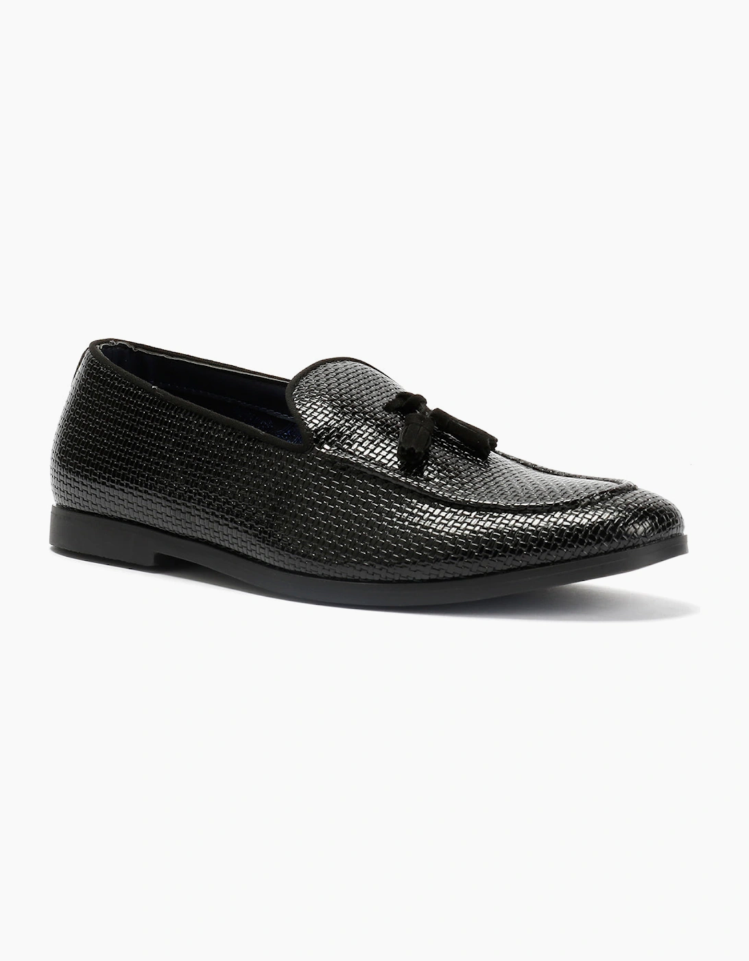 Antique Rogue Henry Patent PU Leather Men's Black Loafers