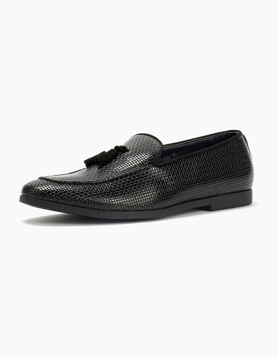 Antique Rogue Henry Patent PU Leather Men's Black Loafers