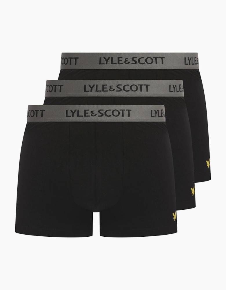 3 Pack Plain Design Trunck with Logo
