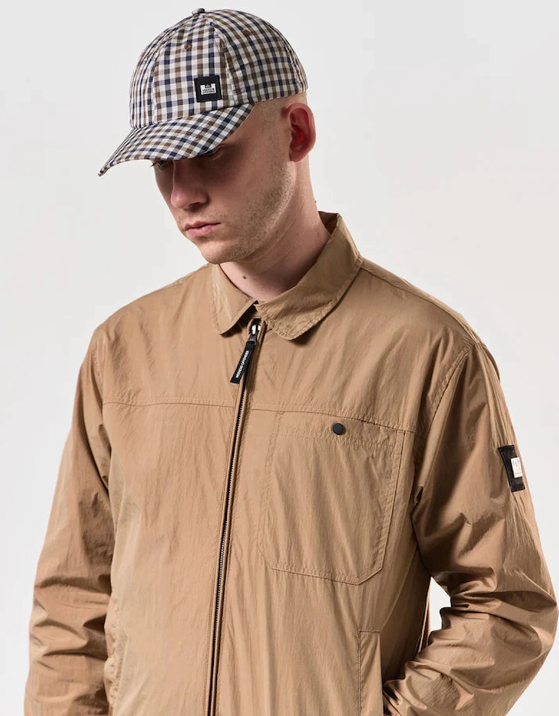 WEEKEND OFFENDER Mid House Check Cap - Clay