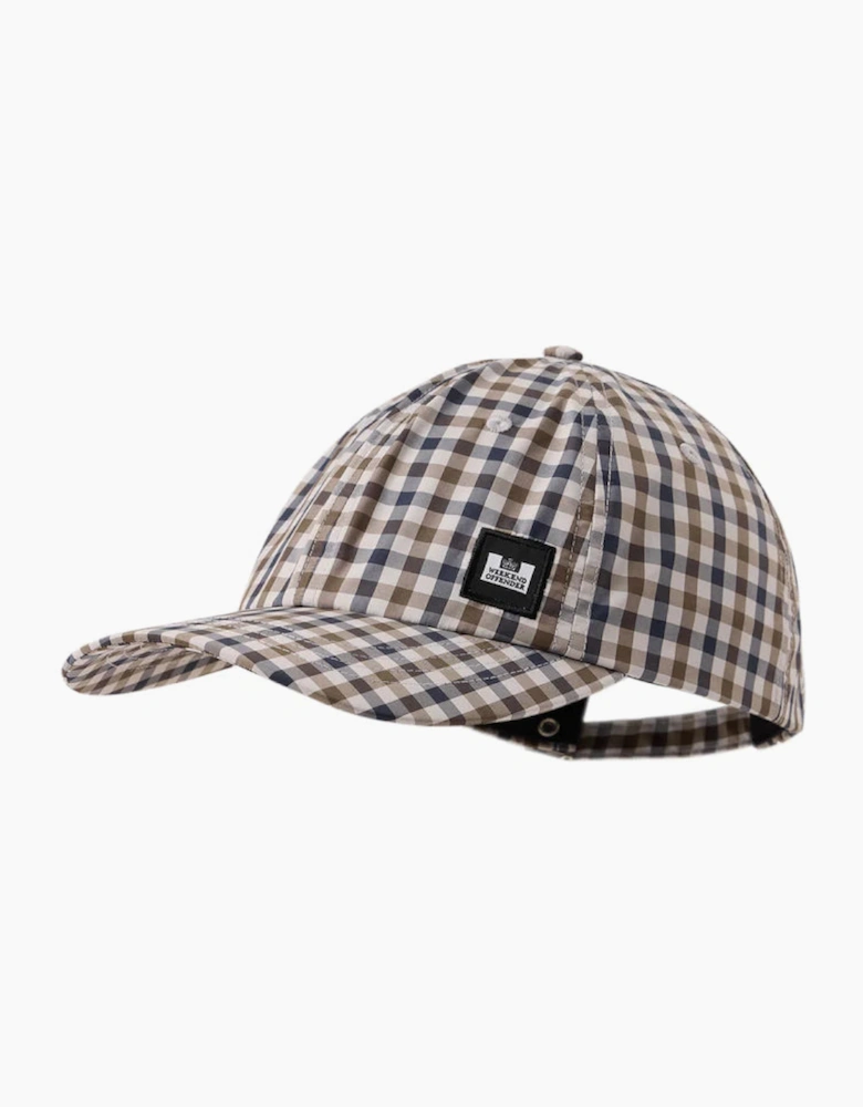 WEEKEND OFFENDER Mid House Check Cap - Clay