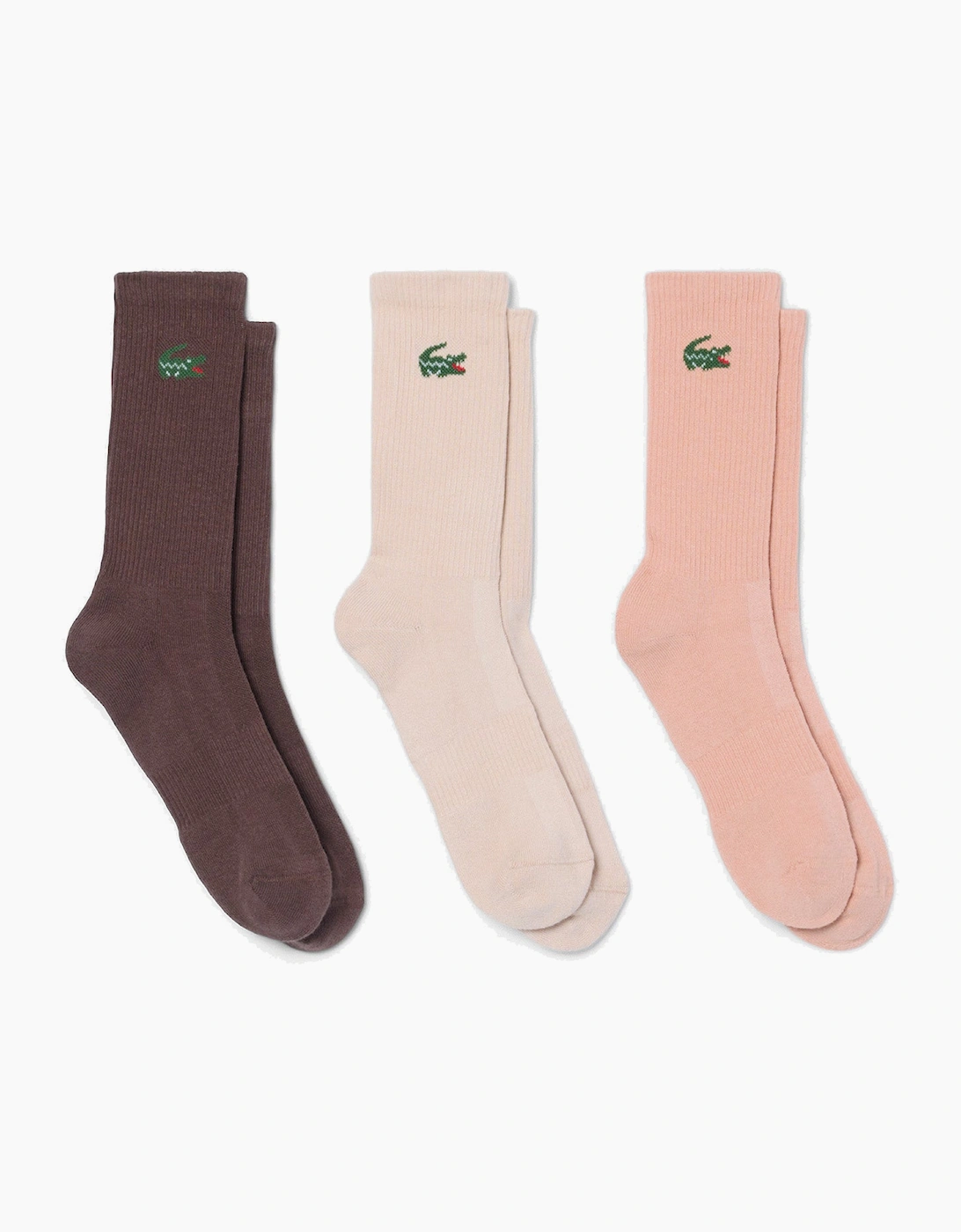 Lacoste 3-Pack Jacquard Crocodile Sport Socks