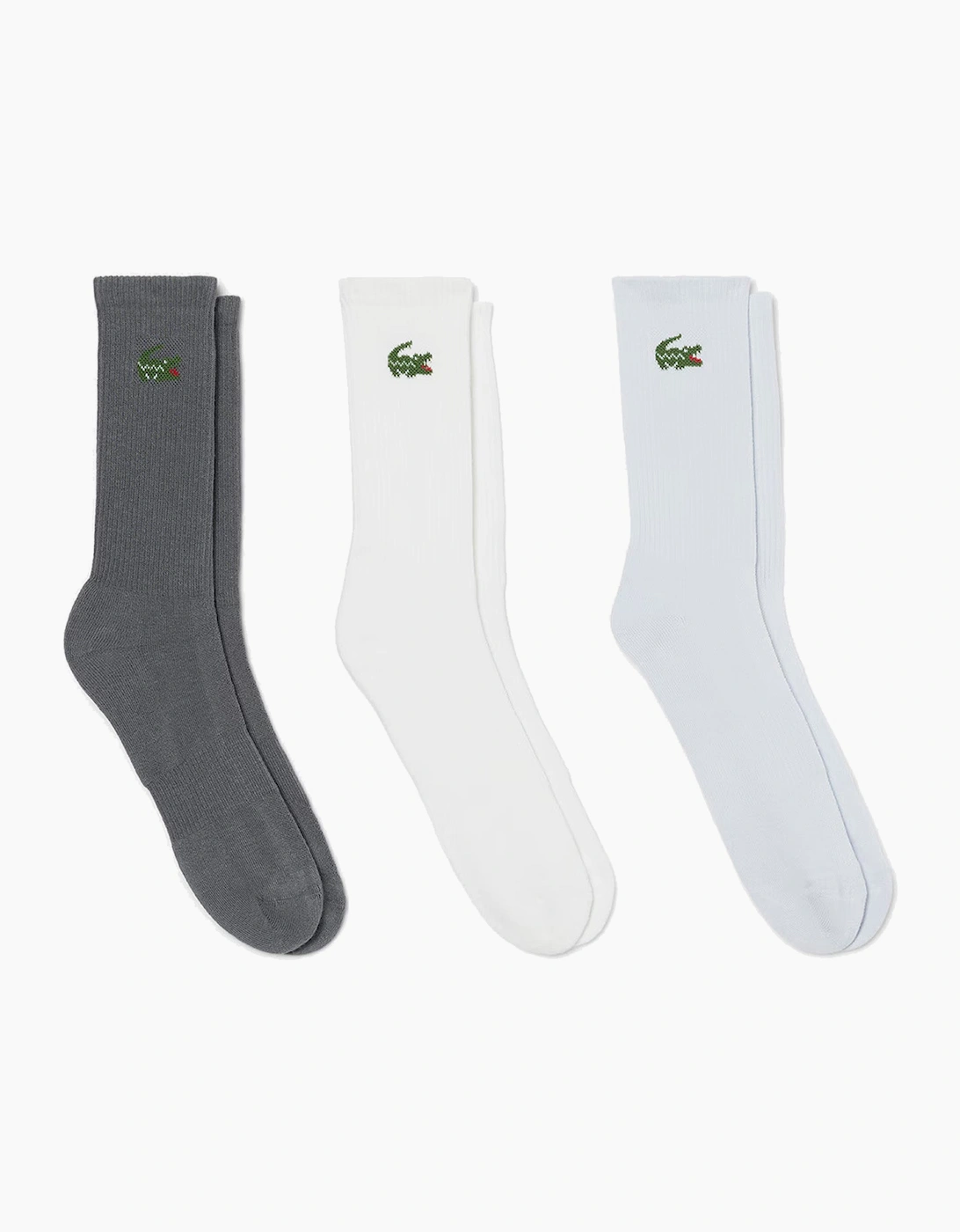 Lacoste 3-Pack Jacquard Crocodile Sport Socks