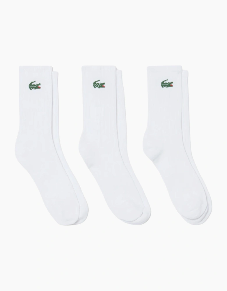 Lacoste 3-Pack Jacquard Crocodile Sport Socks