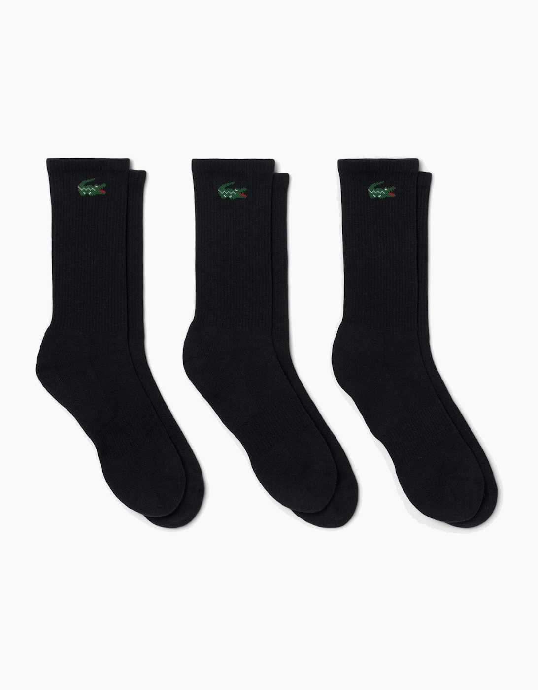 Lacoste 3-Pack Jacquard Crocodile Sport Socks