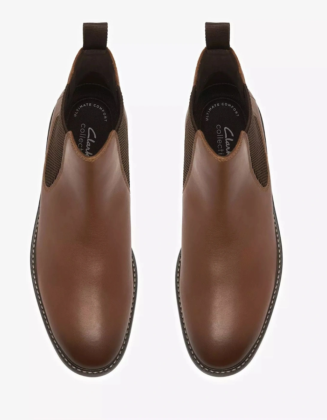 Clarks Jaxen Easy in Dark tan leather