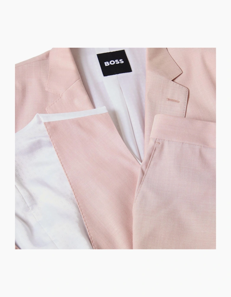 Solid Patterned Notch Collared Full Suit Jacket