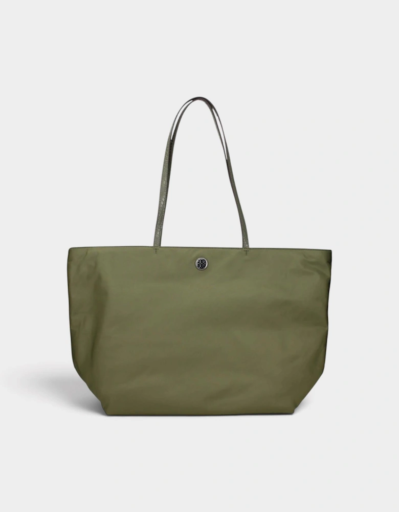 Nylon Tote Bag Khaki Green