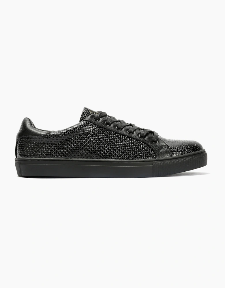 Antique Rogue Kimber Patent PU Leather Men's Black Trainers