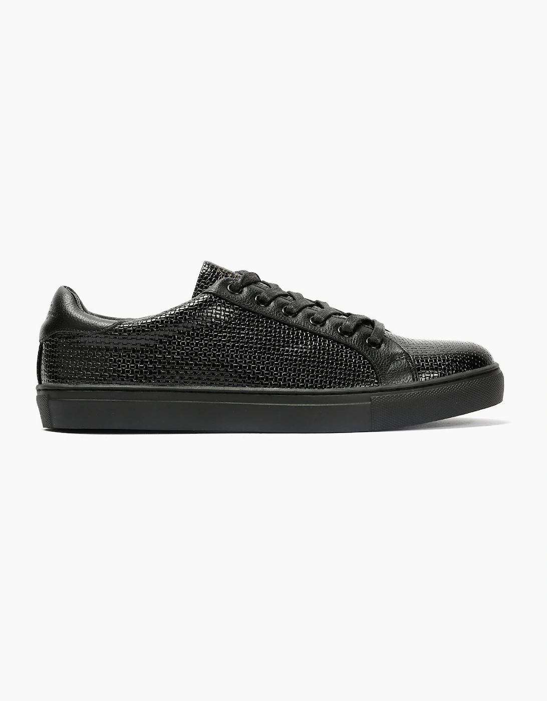 Antique Rogue Kimber Patent PU Leather Men's Black Trainers