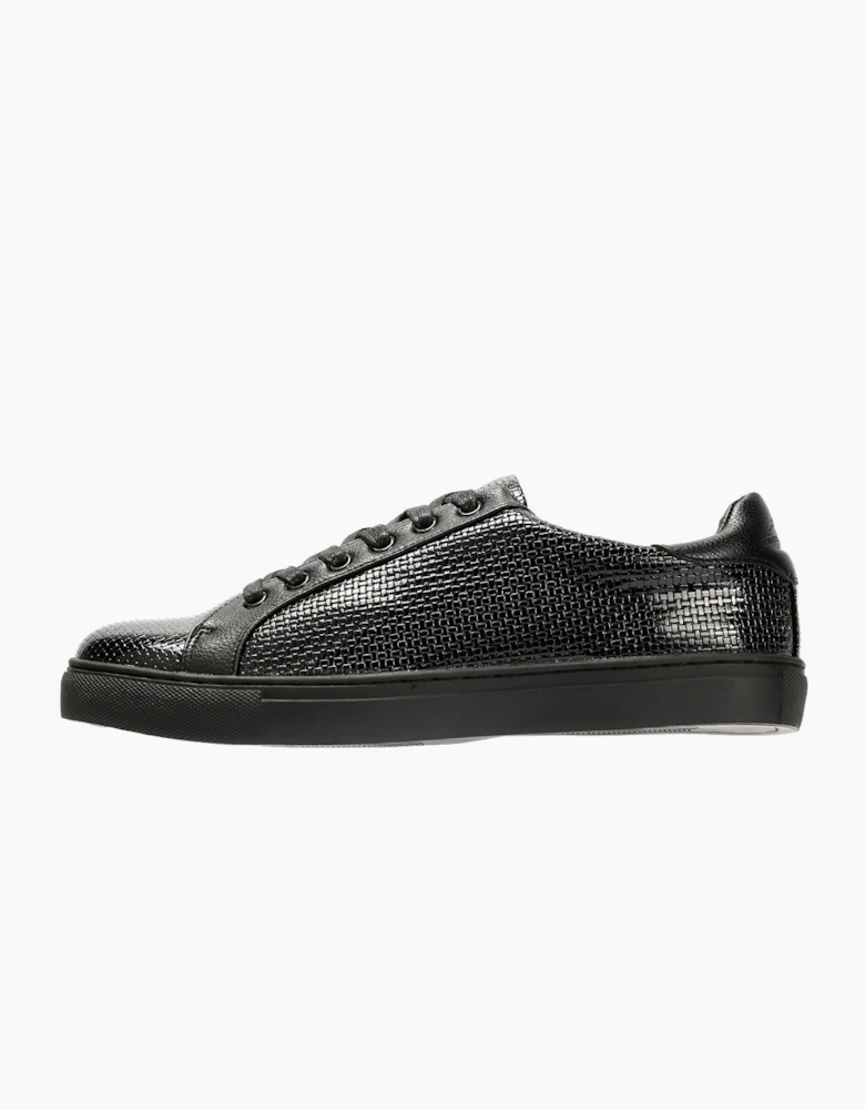Antique Rogue Kimber Patent PU Leather Men's Black Trainers