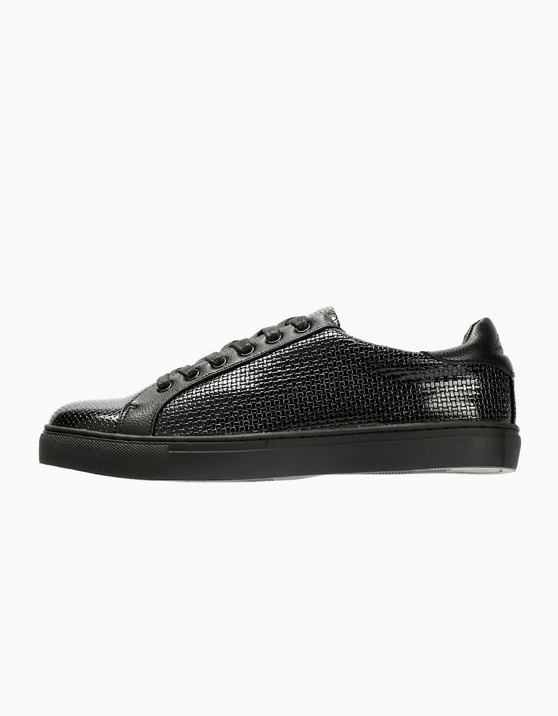 Antique Rogue Kimber Patent PU Leather Men's Black Trainers