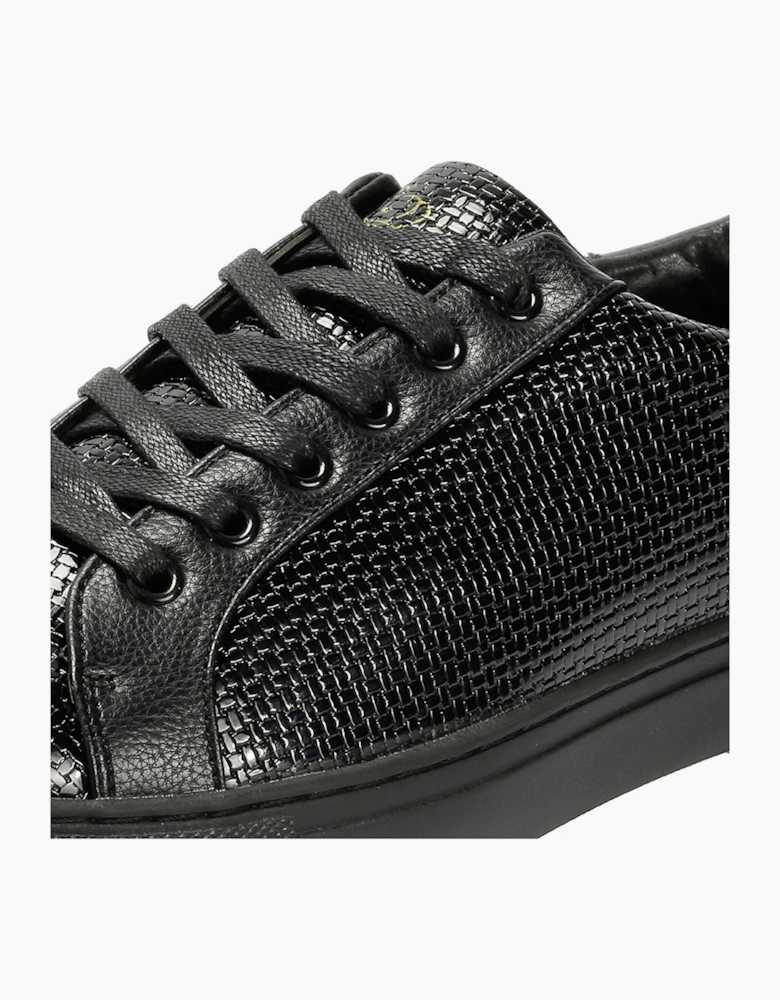 Antique Rogue Kimber Patent PU Leather Men's Black Trainers