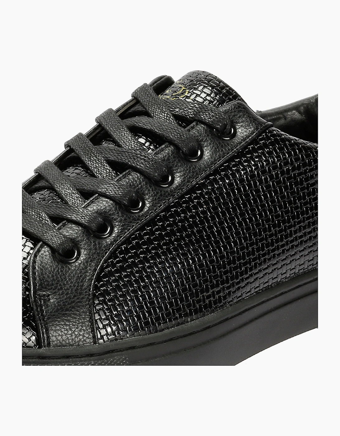 Antique Rogue Kimber Patent PU Leather Men's Black Trainers