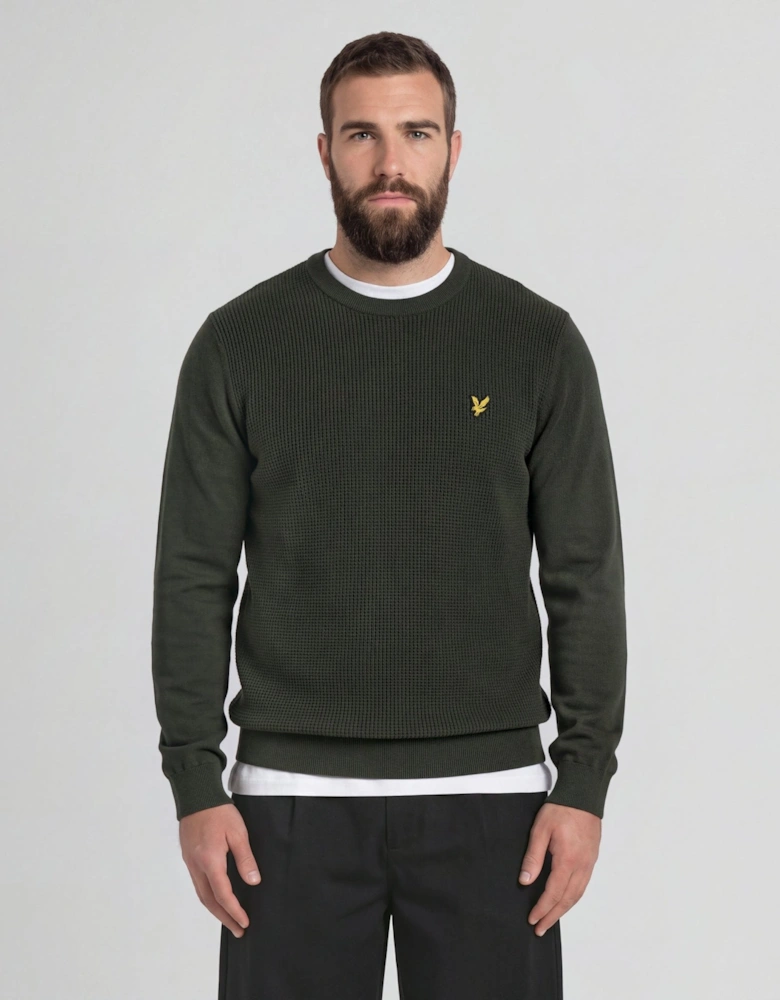 Waffle Crew Neck Jumper