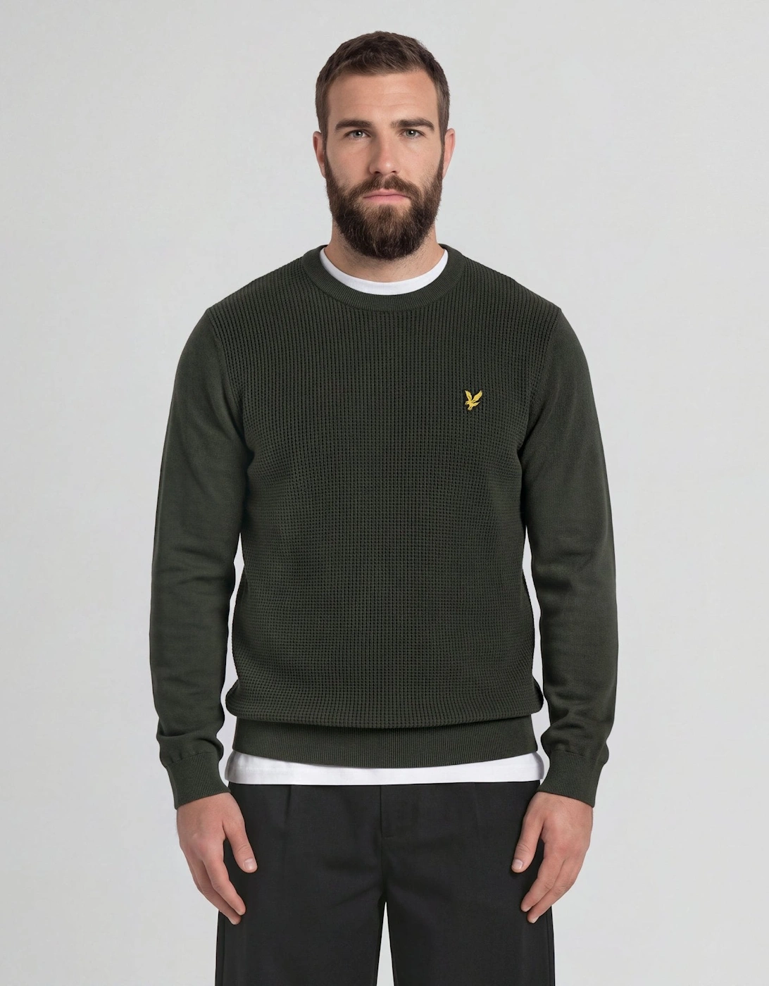 Waffle Crew Neck Jumper