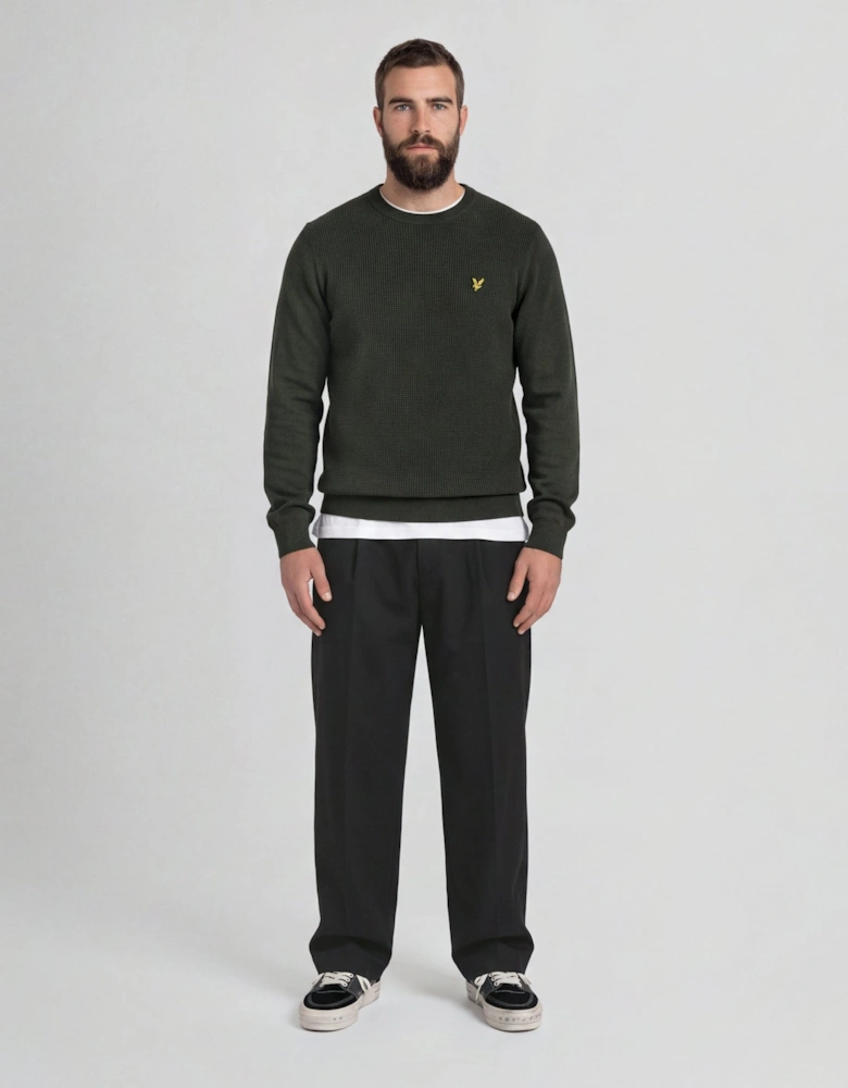 Waffle Crew Neck Jumper