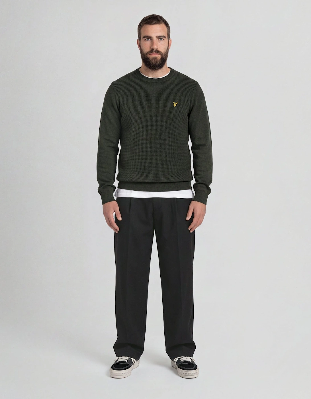 Waffle Crew Neck Jumper