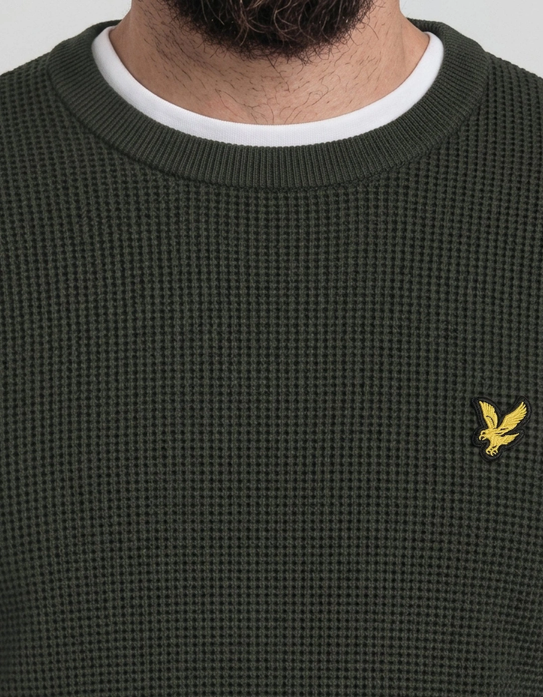 Waffle Crew Neck Jumper