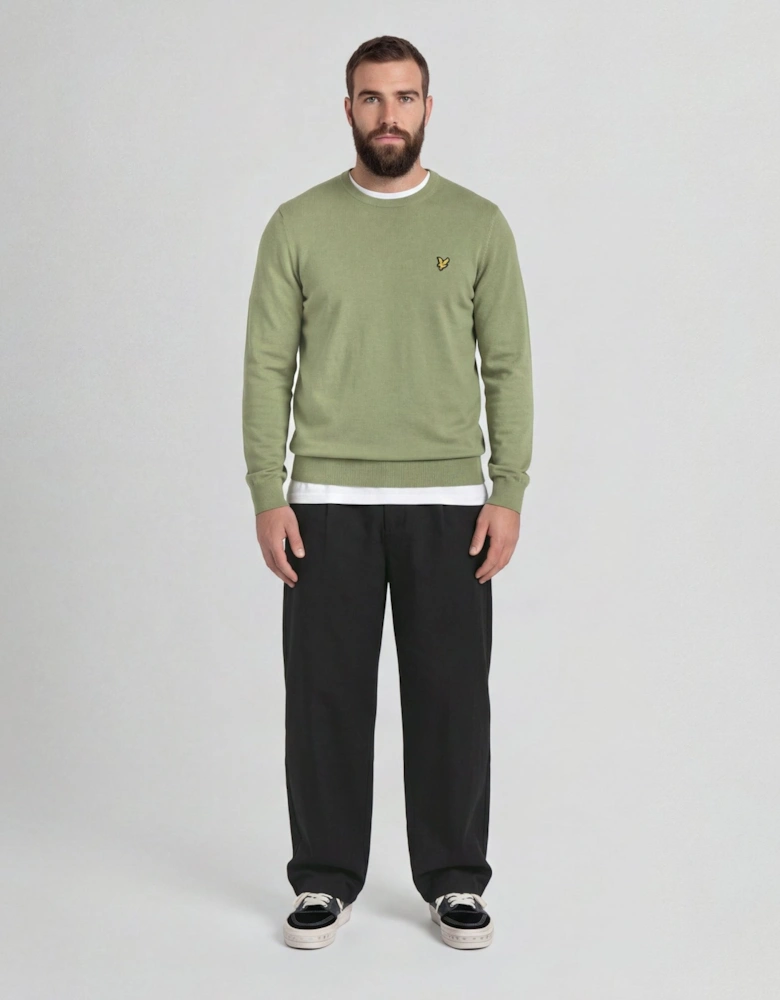 Cotton Merino Crew Neck Jumper