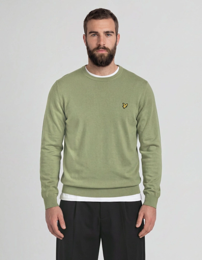 Cotton Merino Crew Neck Jumper