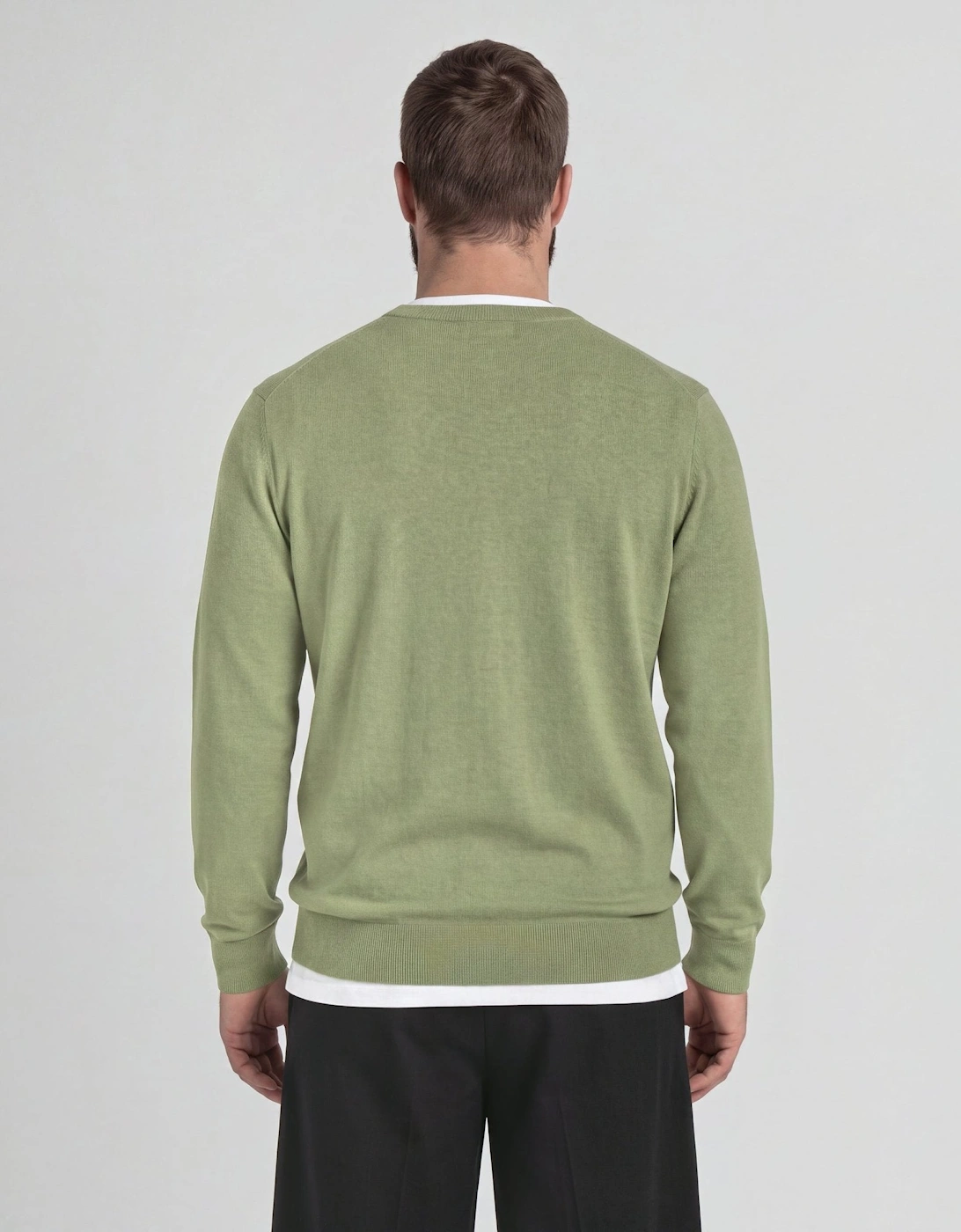 Cotton Merino Crew Neck Jumper