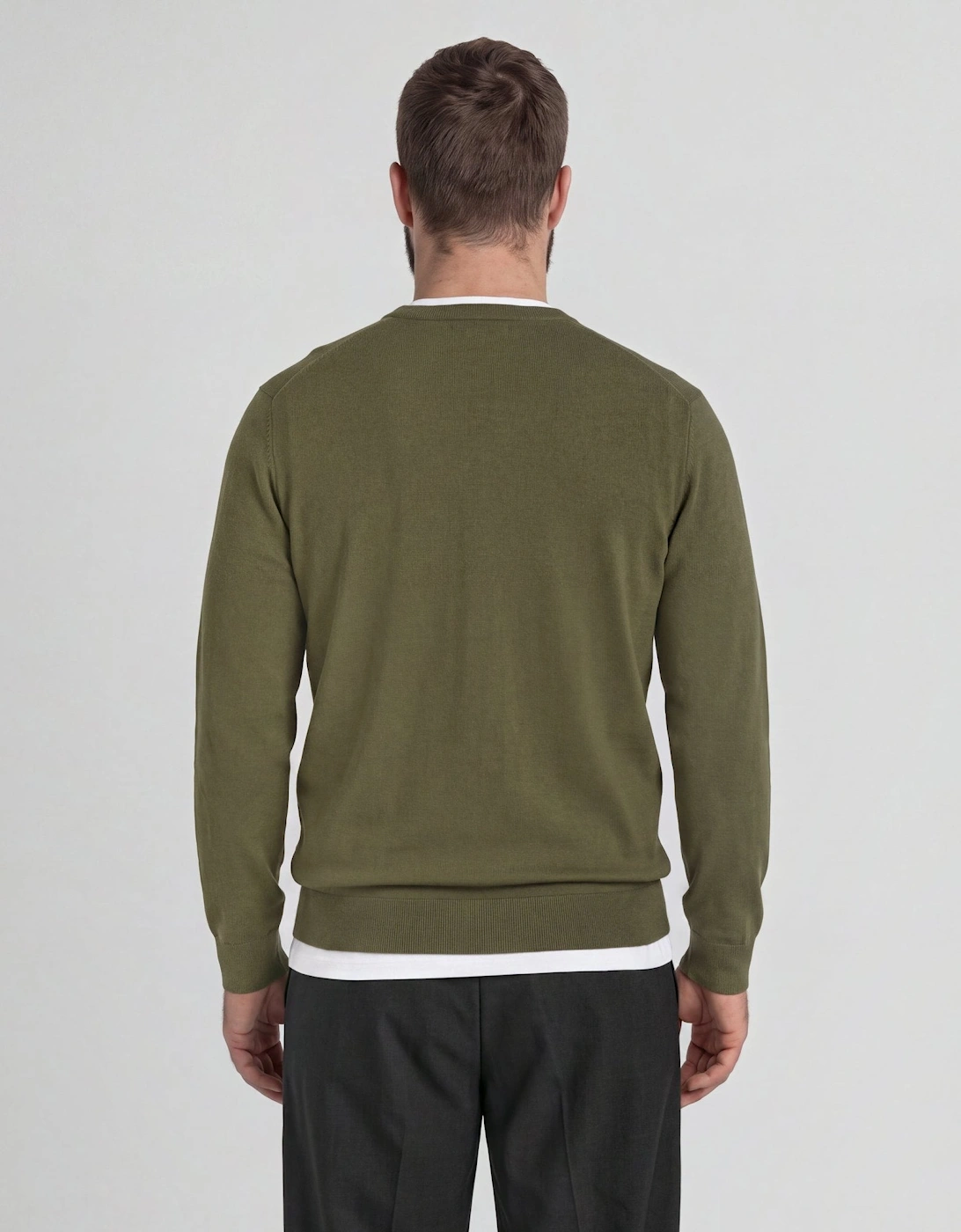 Cotton Merino Crew Neck Jumper