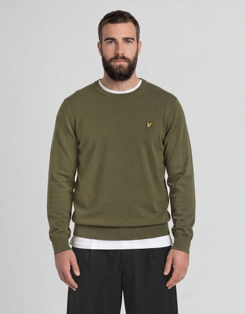 Cotton Merino Crew Neck Jumper