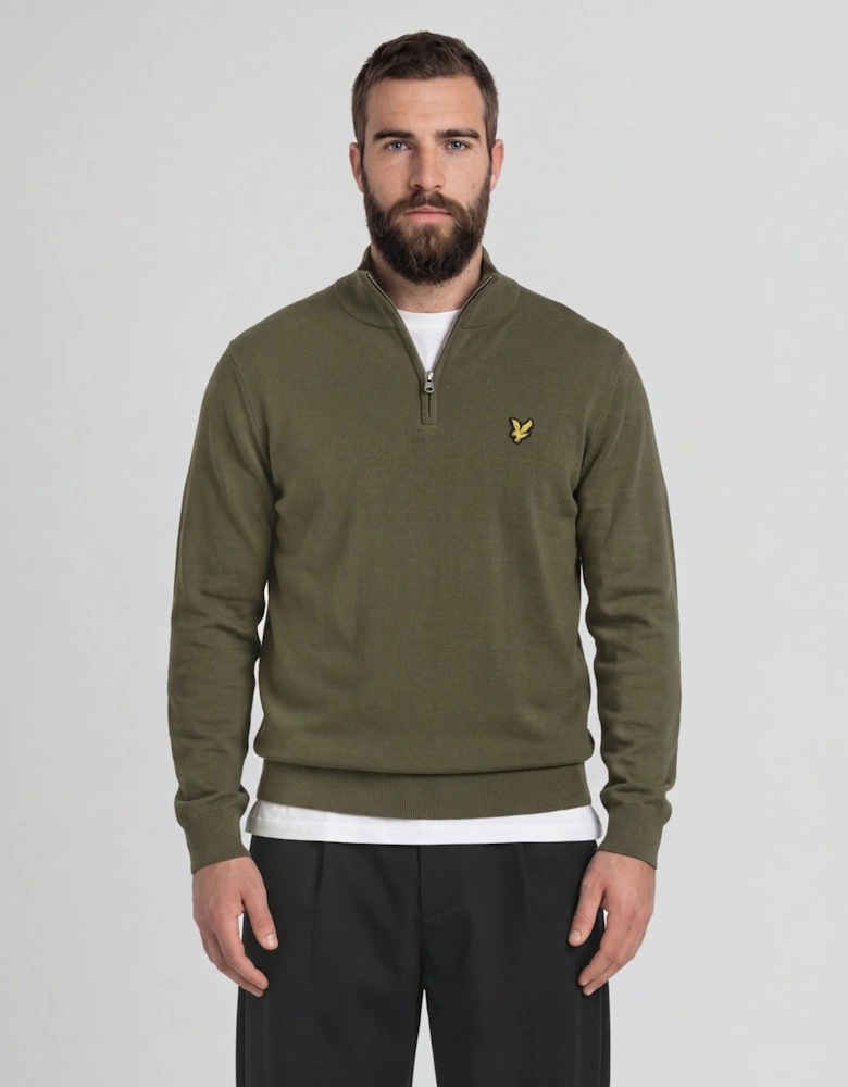 Cotton Merino 1/4 Zip Jumper